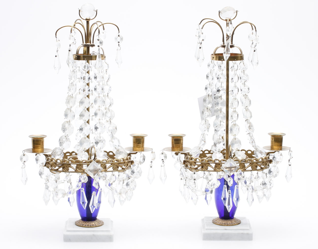 BORDSLYSTER, ett par, gustaviansk-stil, 1900-tal.