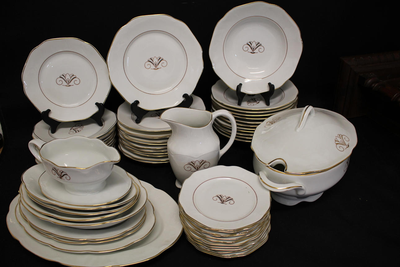 MATSERVIS, porslin, 59 delar, KP, Karlskrona.