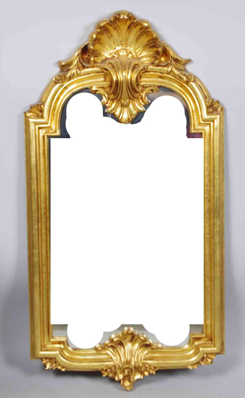 SPEGEL, förgylld, rokokostil, 1900-tal.