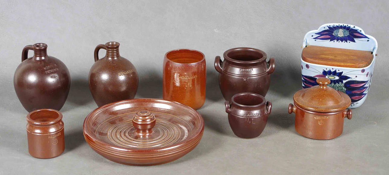 KERAMIKKRUS MM, Höganäs samt Royal Copenhagen.