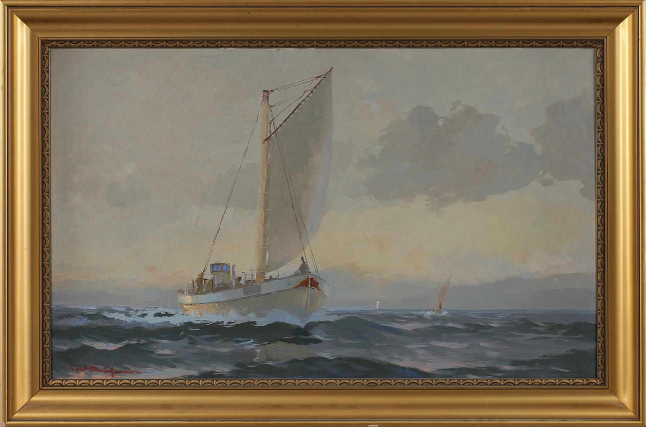 CARL DAHLGREN. Olja på duk, signerad.