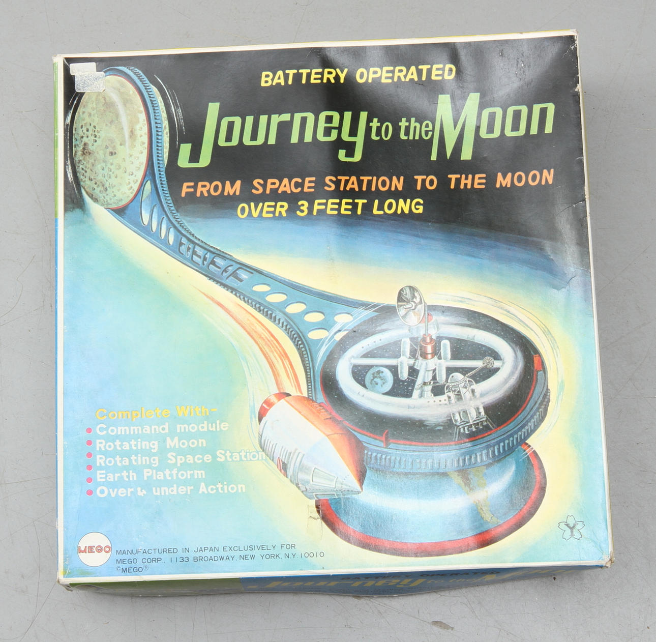JOURNEY to the MOON, YONEZAWA JAPAN i originalkartong. MEGO Corp N.Y. USA.