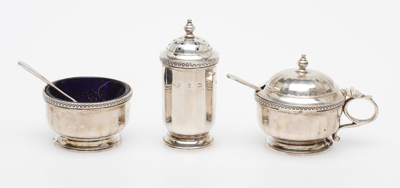FRUKOSTSERVIS, 5 delar, silver, Bros A LTD, Birmingham 1930.