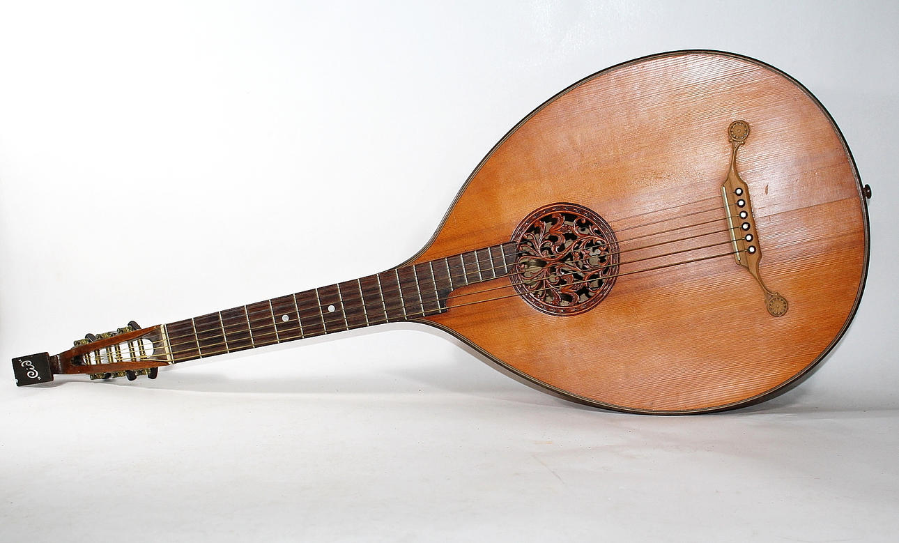 【レア】Real Musical,s.a製Laúd Español Model6 GUITARRA LAÚD, 6 cuerdas. Objetos de colección - Instrumentos