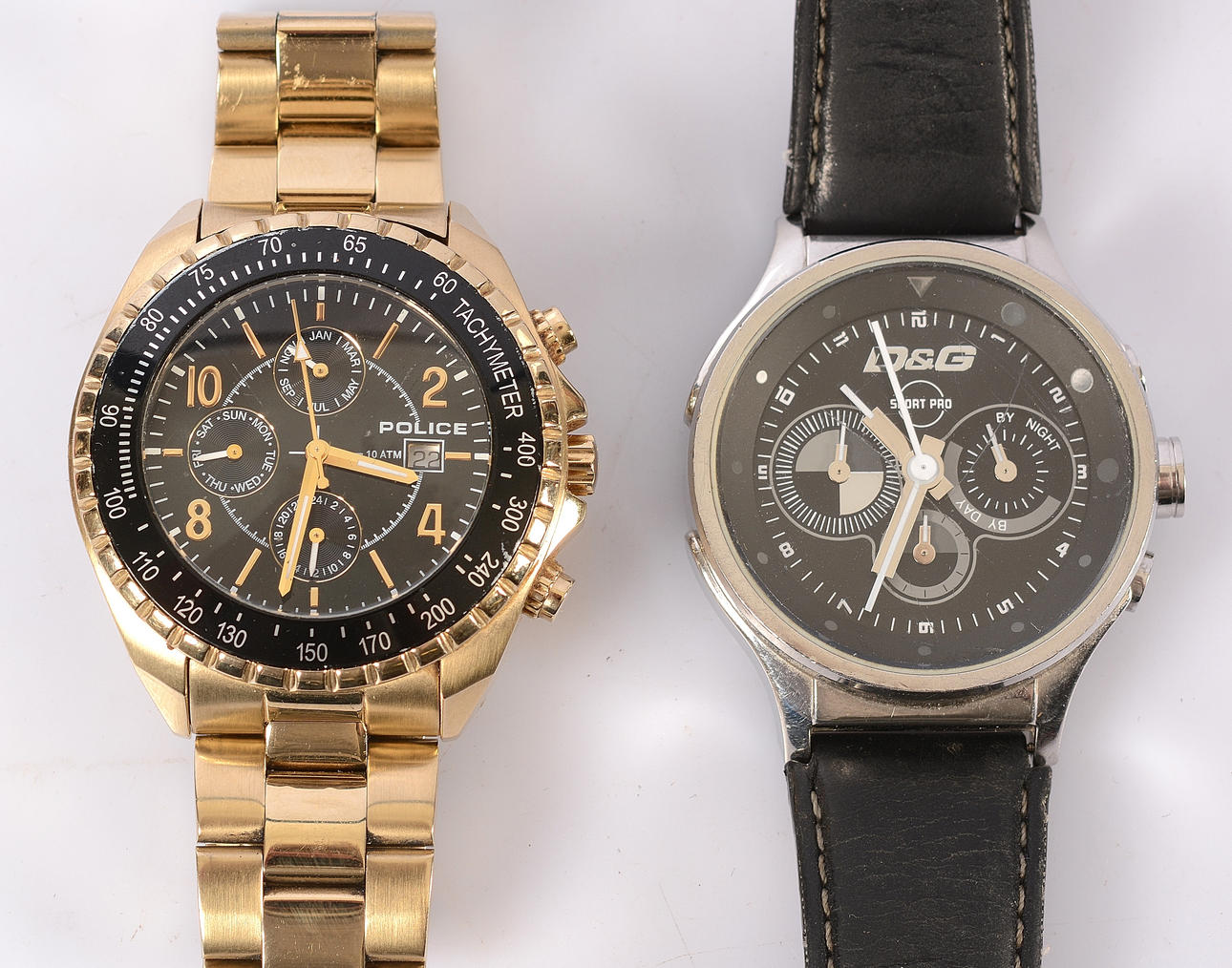 ARMBAND FÜR HERREN, 2 Stück, D&G und Polizei.