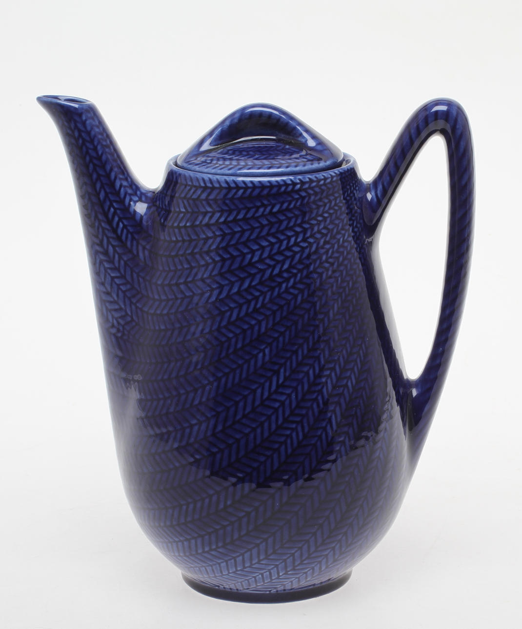 KAFFEKANNA, porslin, "Blå Eld" Hertha Bengtsson Rörstrand.