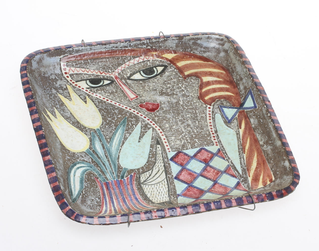 VÄGGFAT, keramik, Mari Simmulsson Upsala-Ekeby.