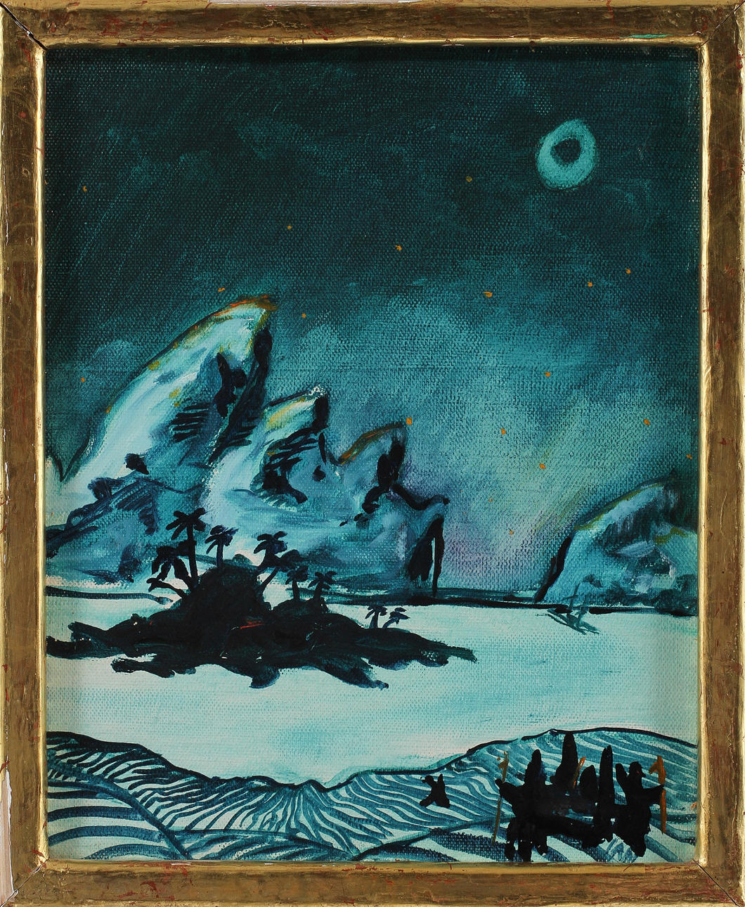 IAN RUSTH. Olja på duk, signerad.