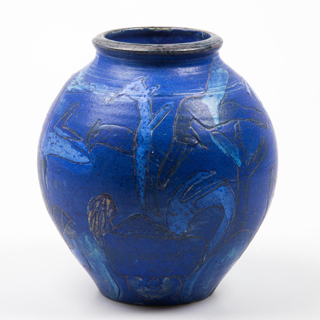 KERSTIN DANIELSSON. Vase, Keramik, signiert Kerstin D.