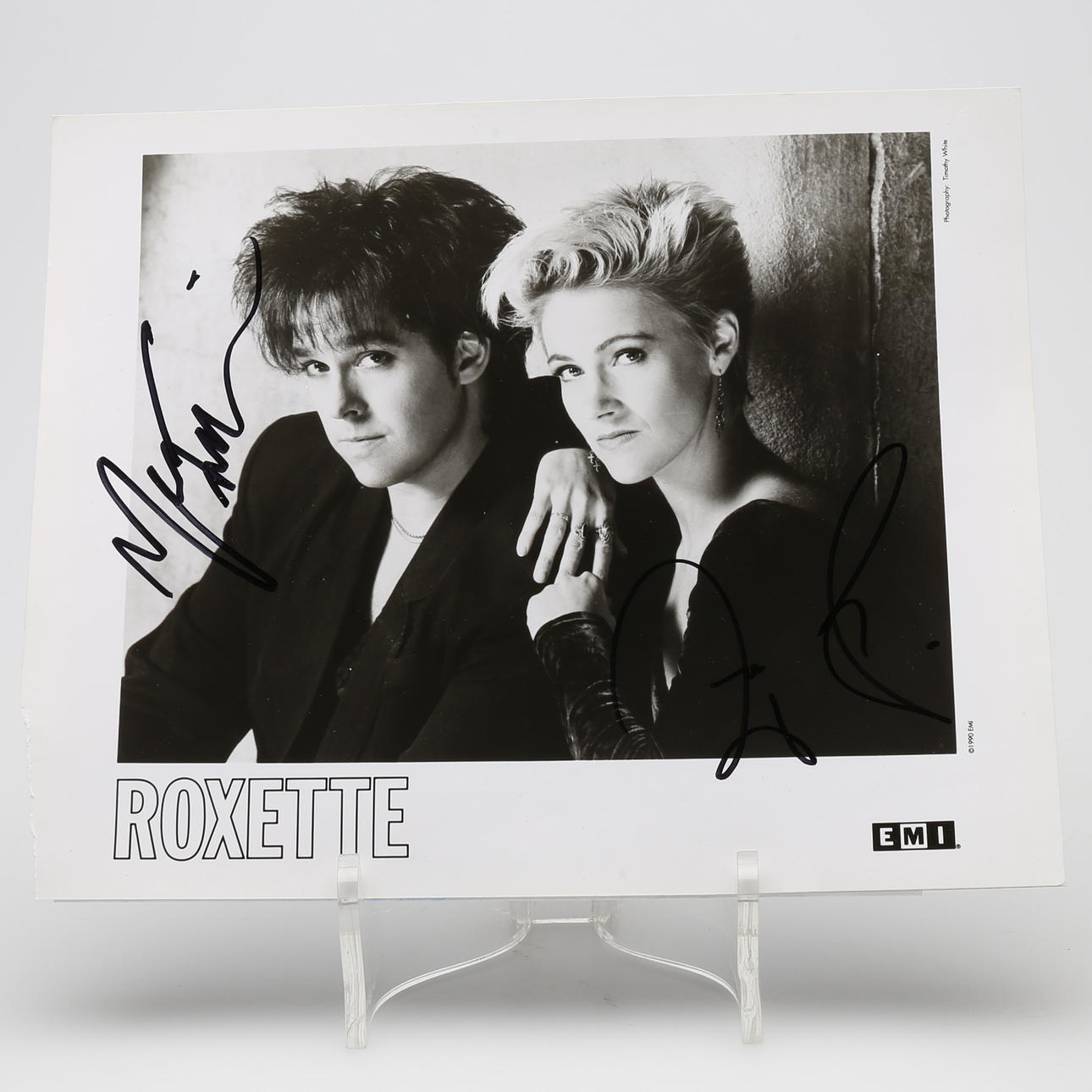 AUTOGRAPH. ROXETTE. PER GESSLE AND MARIE FREDRIKSSON.