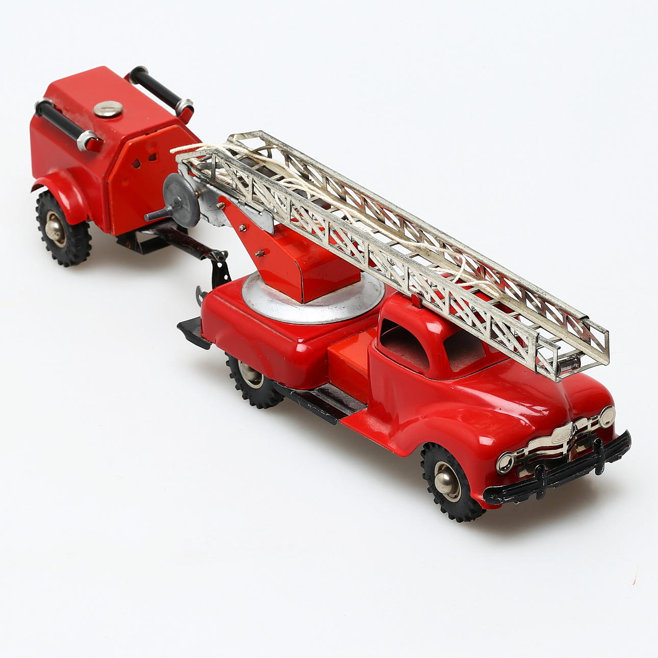 GAMA fire engine with trailer, friction.