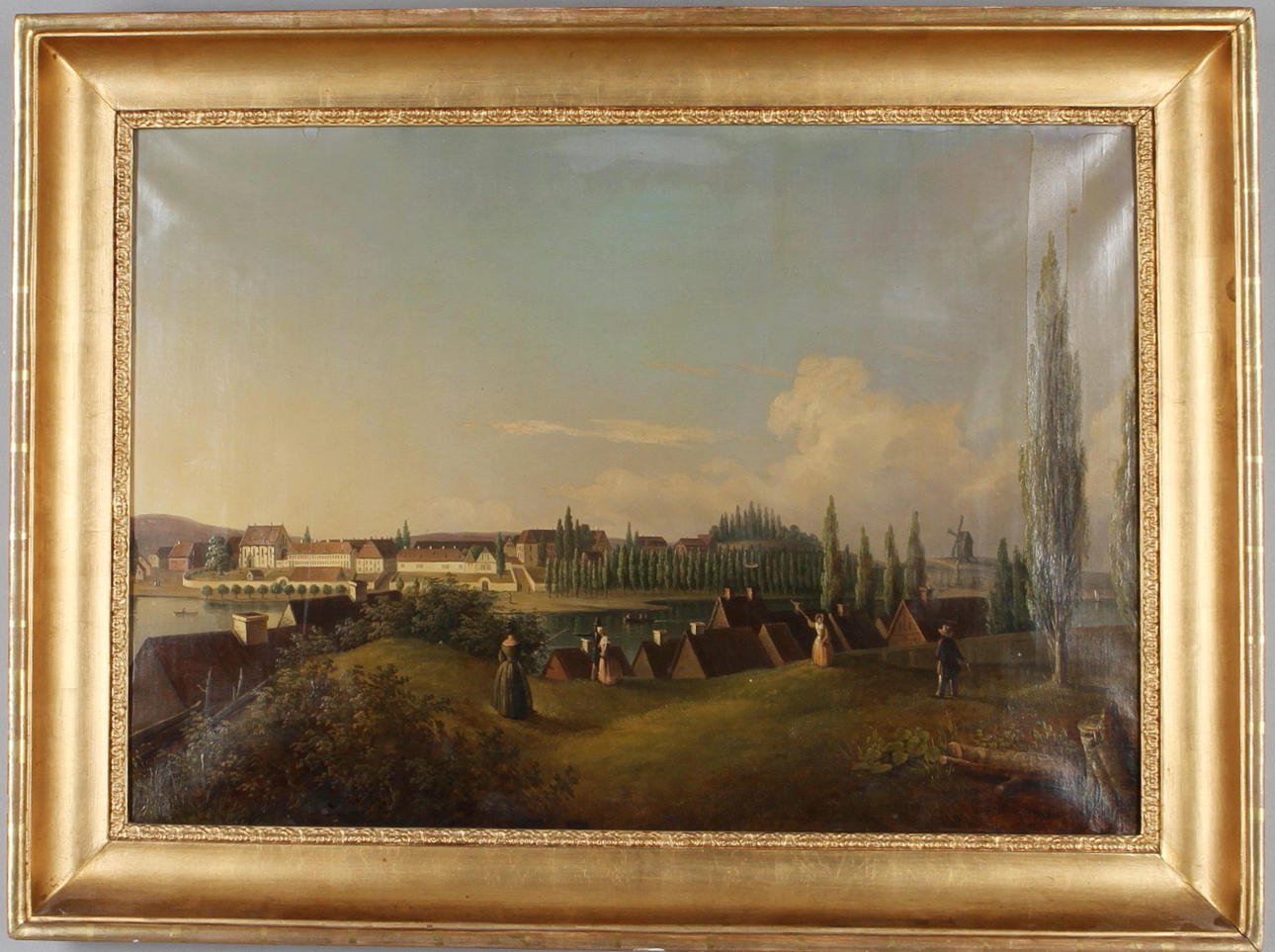 JOSEPH MAGNUS STÄCK. Friluftslek, olja på duk, signerad och daterad 1841.