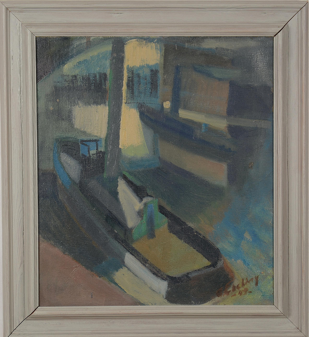 ALLAN EBELING. Olja på duk.