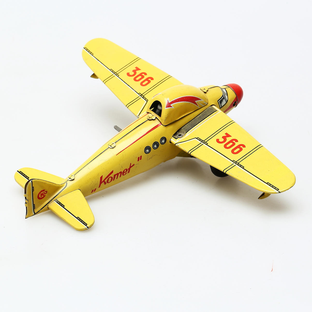 KELLERMANN FLYGPLAN gult, Komet, urverk.