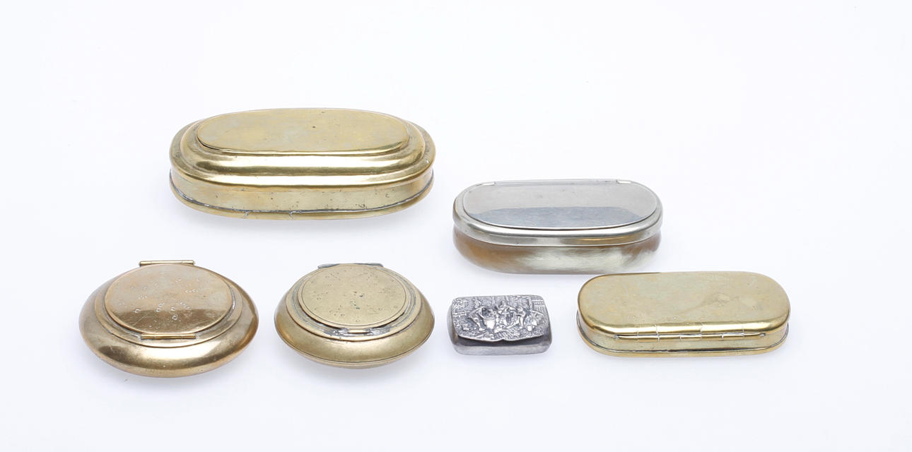 SNUSDOSOR, 6 st, 1800-1900-tal.