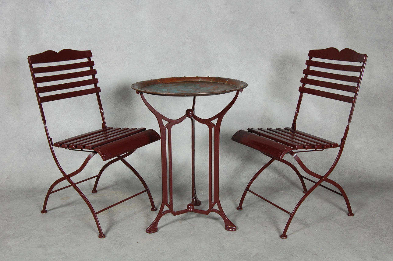 TRÄDGÅRDSMÖBLEMANG, 3 delar, 1900-tal.