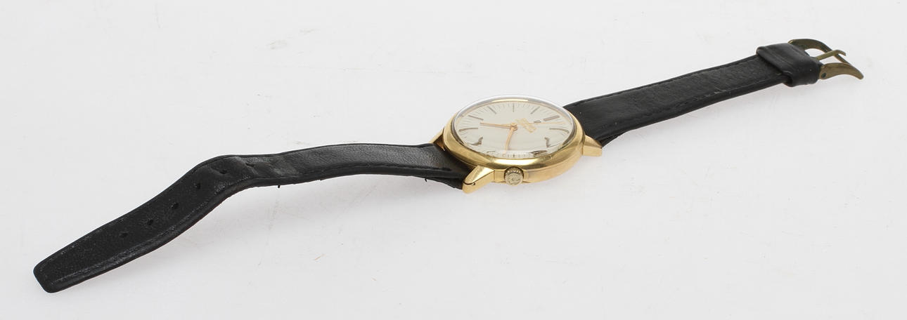 HERRARMBANDSUR, Bulova Accutron, gulddoublé.