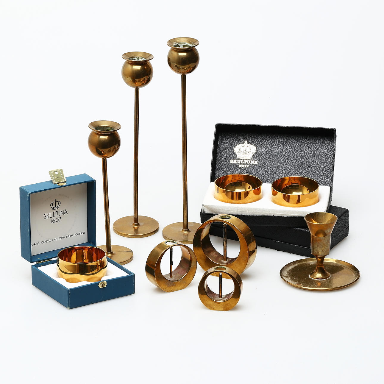 MÄSSING, 12 delar, Arthur Pe Kolbäck samt Pierre Forsell.