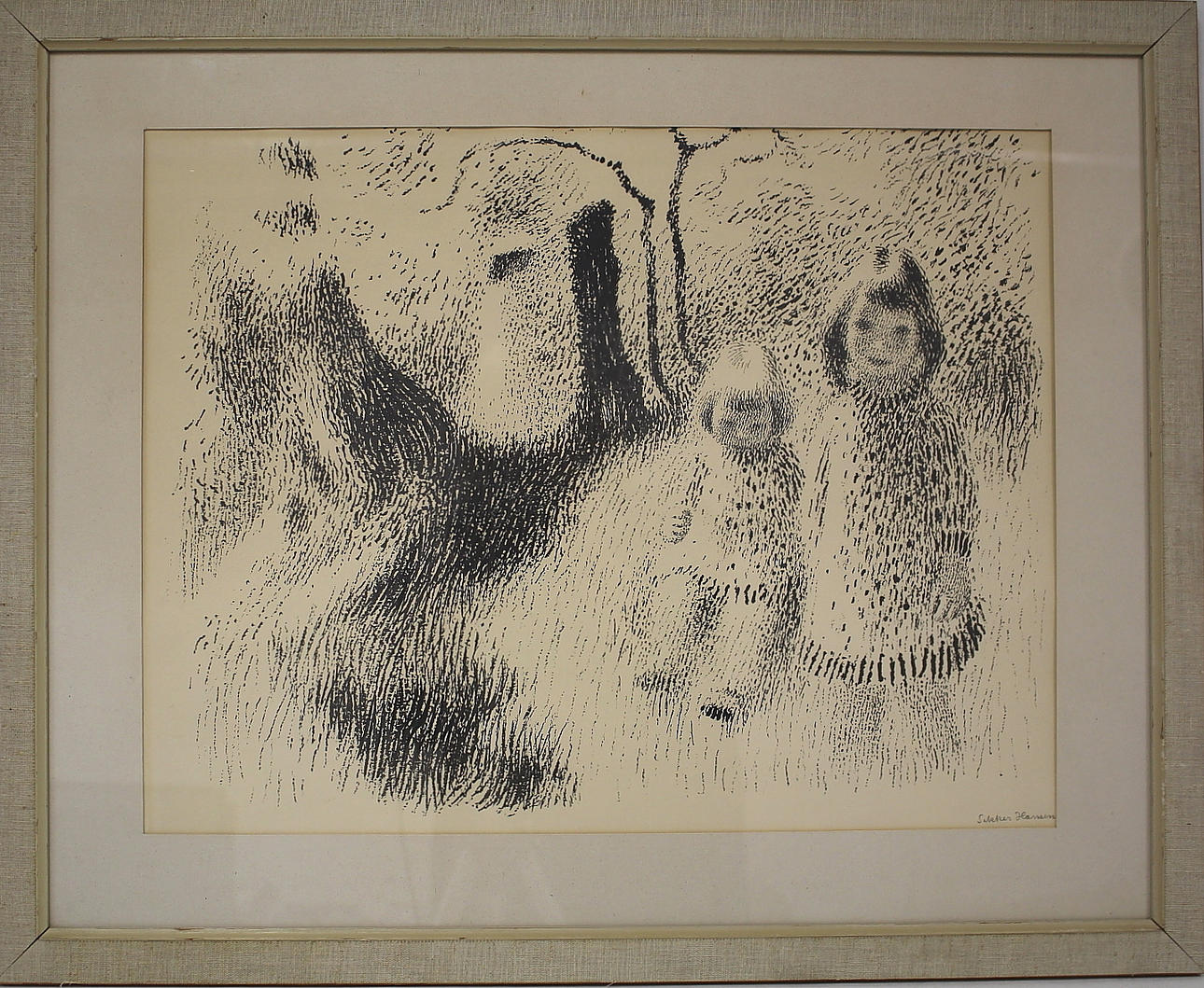 AAGE SIKKER-HANSEN. tegning.