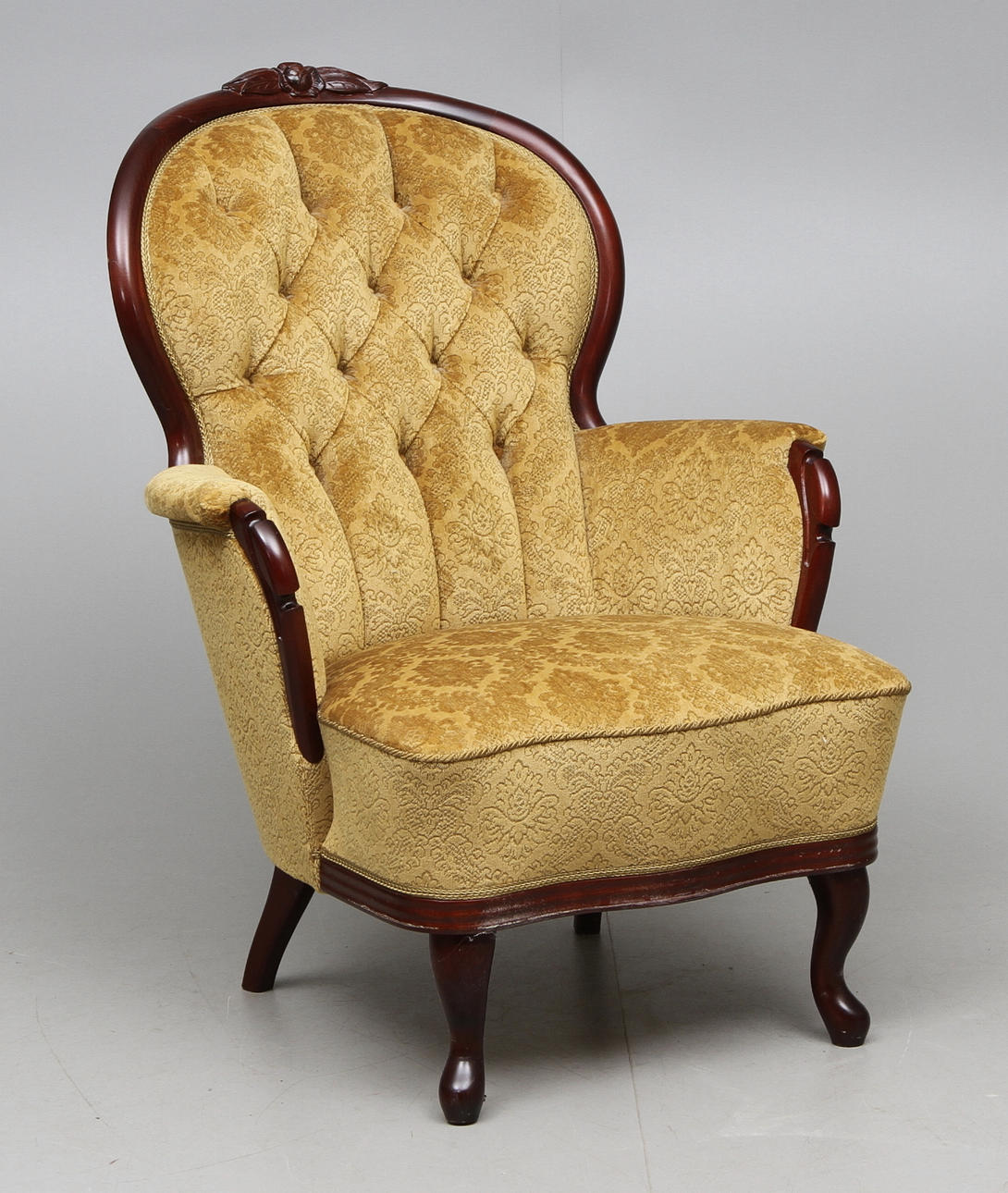 FÅTÖLJ, rokokostil, 1900 tal.