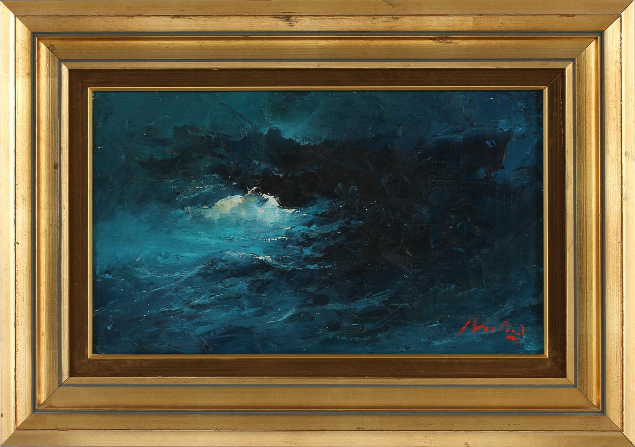 AXEL LIND. Olja på duk, signerad.