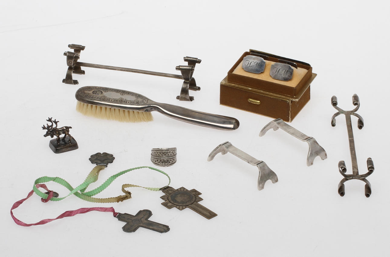 PARTI DIVERSE, silver, total vikt ca 130 gram.