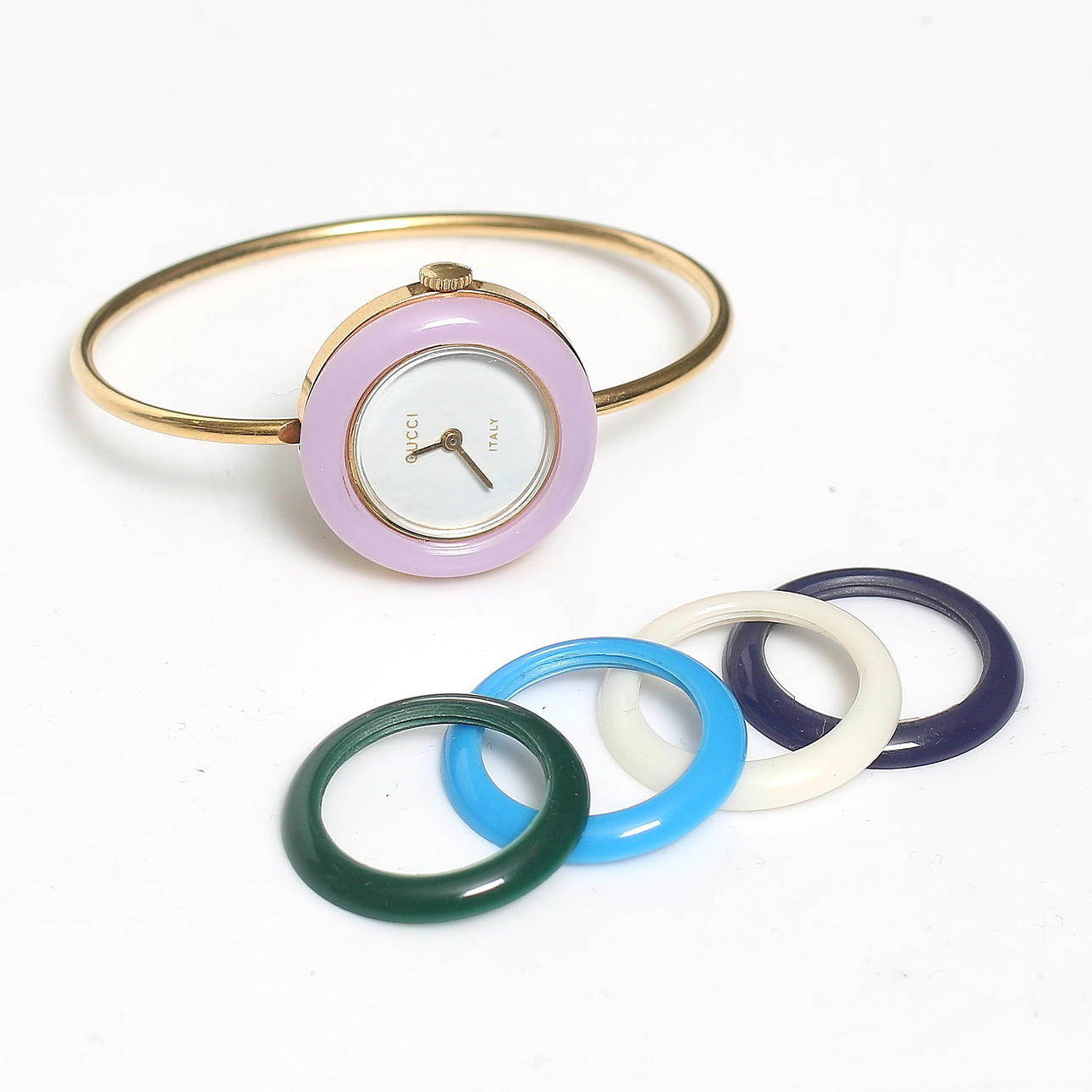 ARMBANDSUR, dam, gul metall, Gucci.