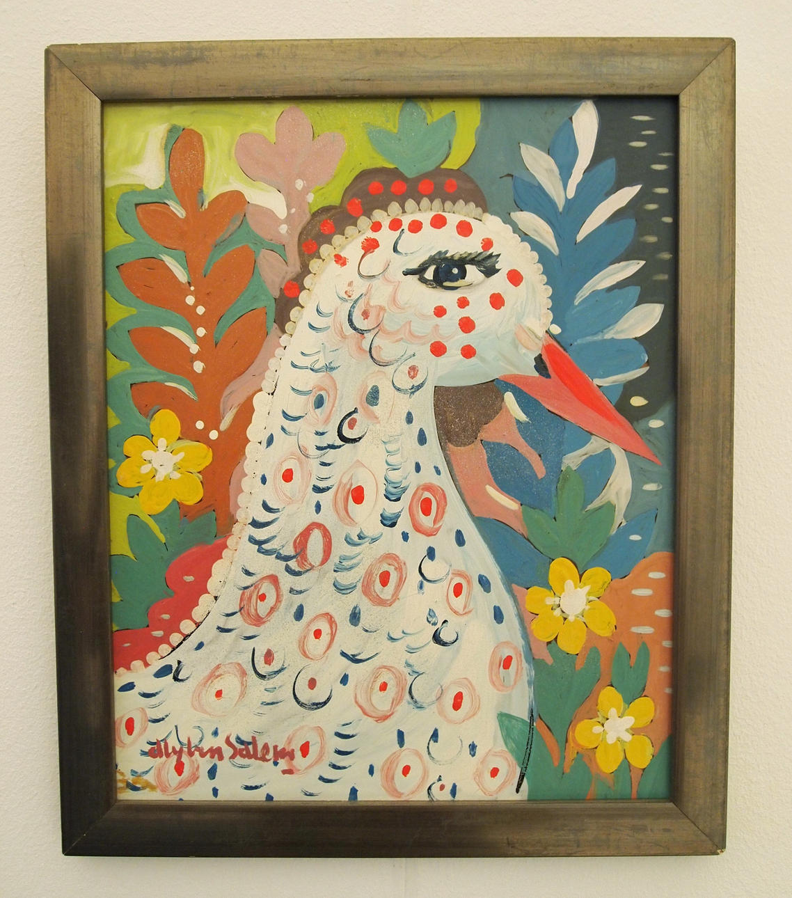 ALY BEN SALEM. ACEITE SOBRE VIDRIO.