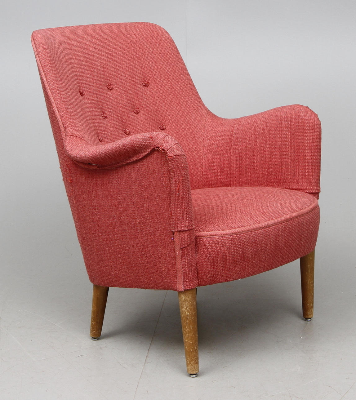 CARL MALMSTEN. Fåtölj, "Konsert", brännmärkt CM.