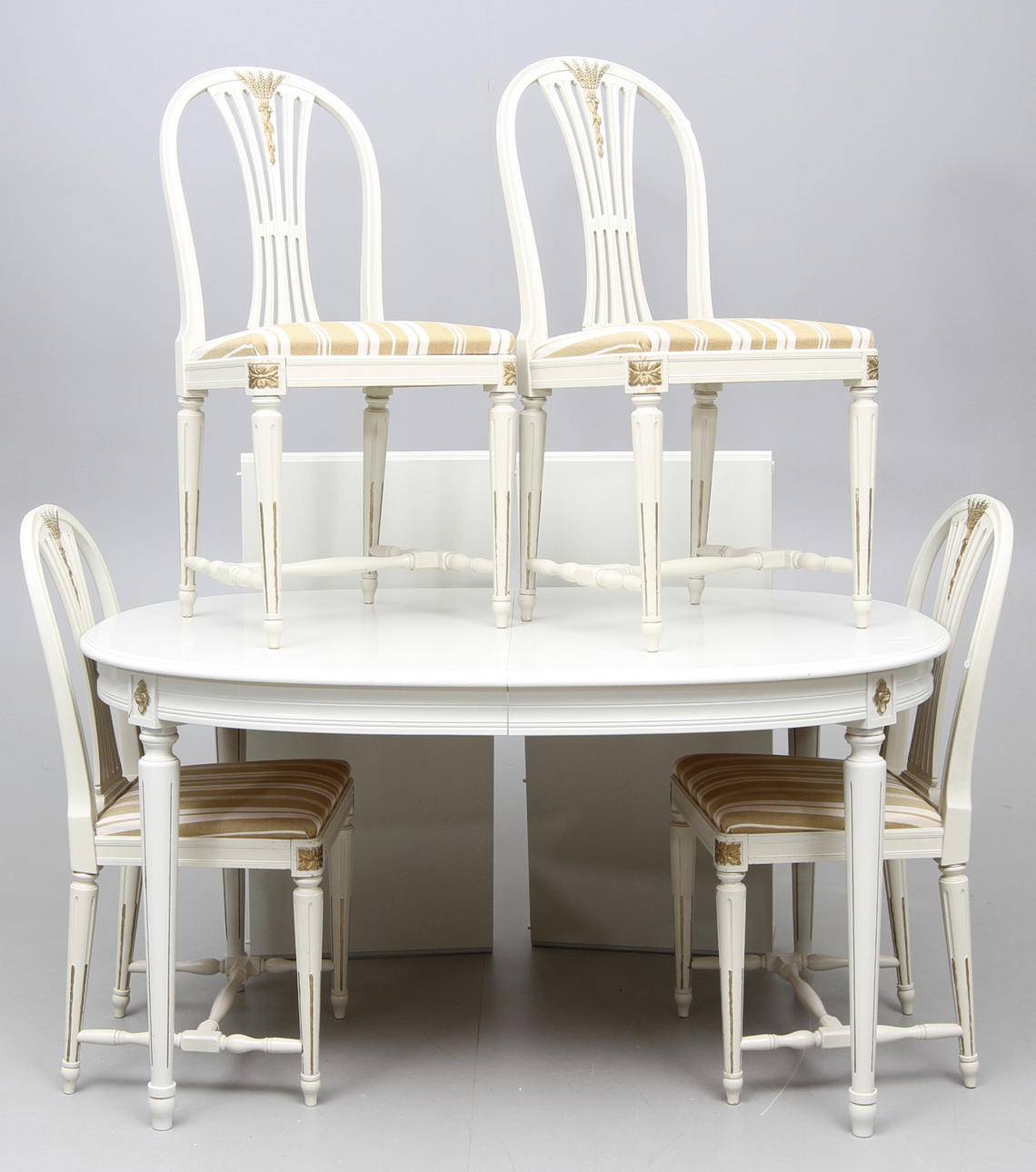 MATGRUPP, 5 delar, gustaviansk-stil, Möbelboning i Tibro AB, 2000-tal.