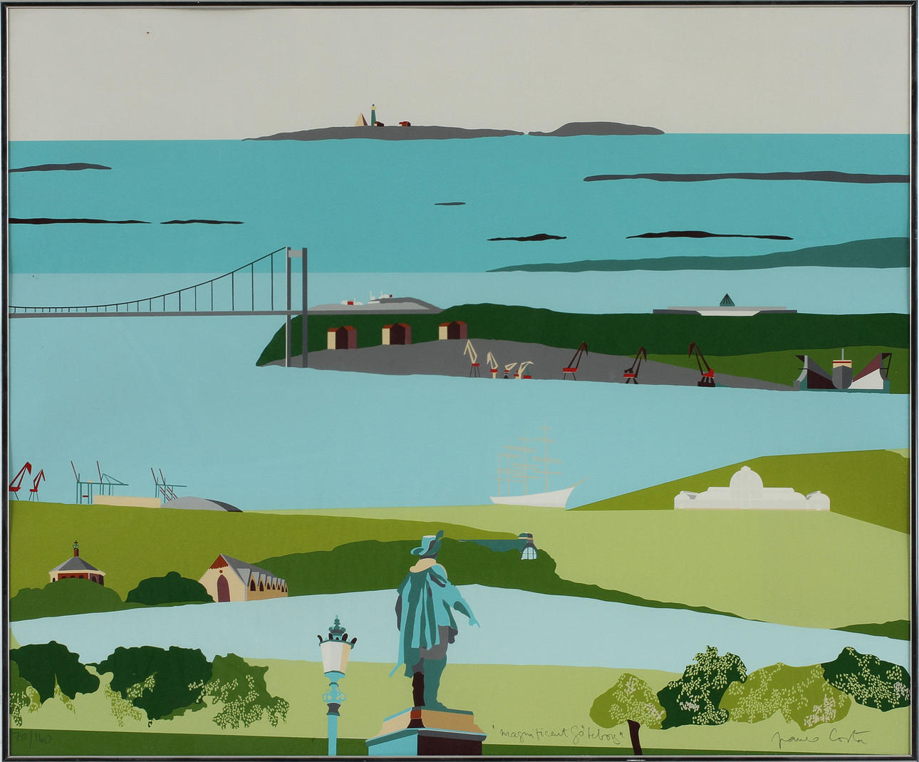 FRANCO COSTA. Färgserigrafi. Signerad och nr 70/160.