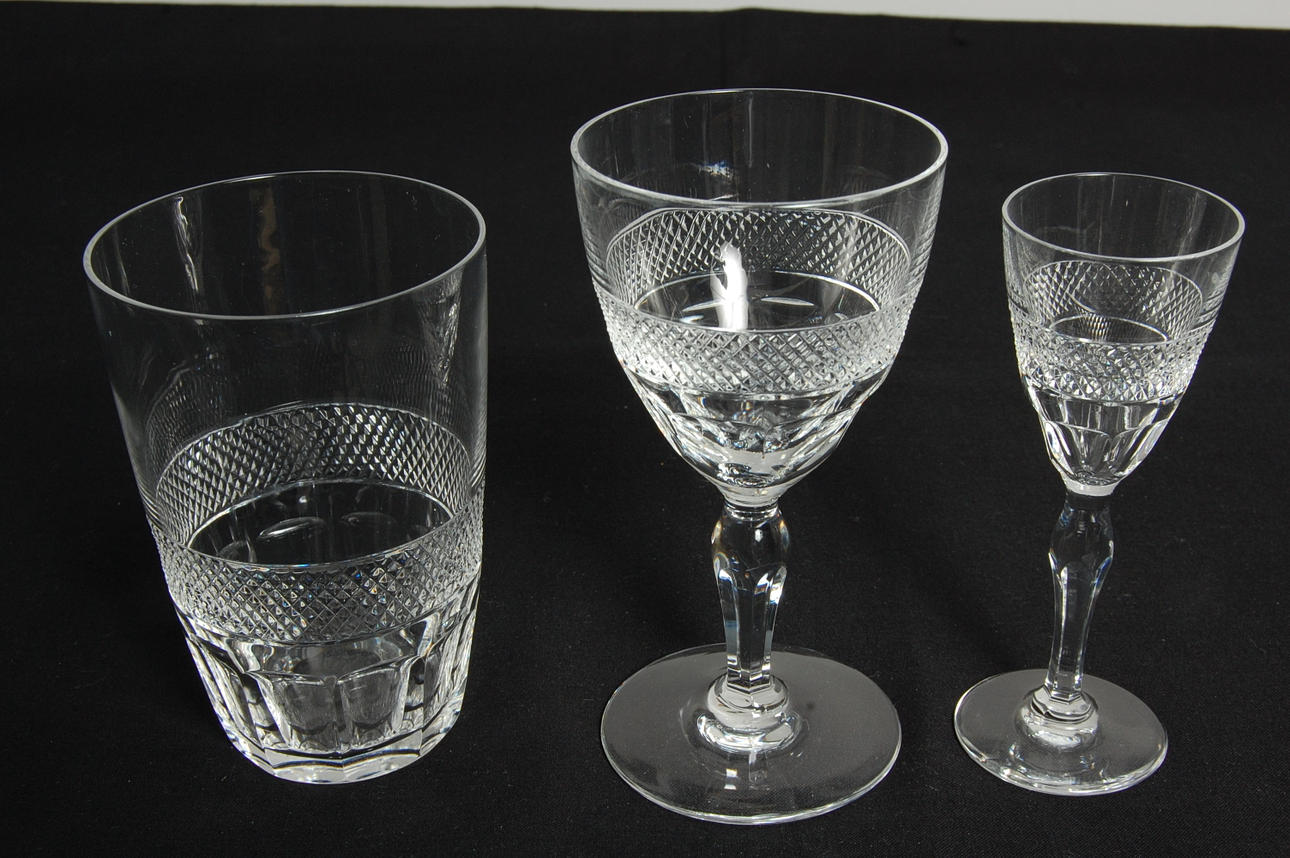 GLAS, 20 delar, " Rio " Edvard Hald, Orrefors.