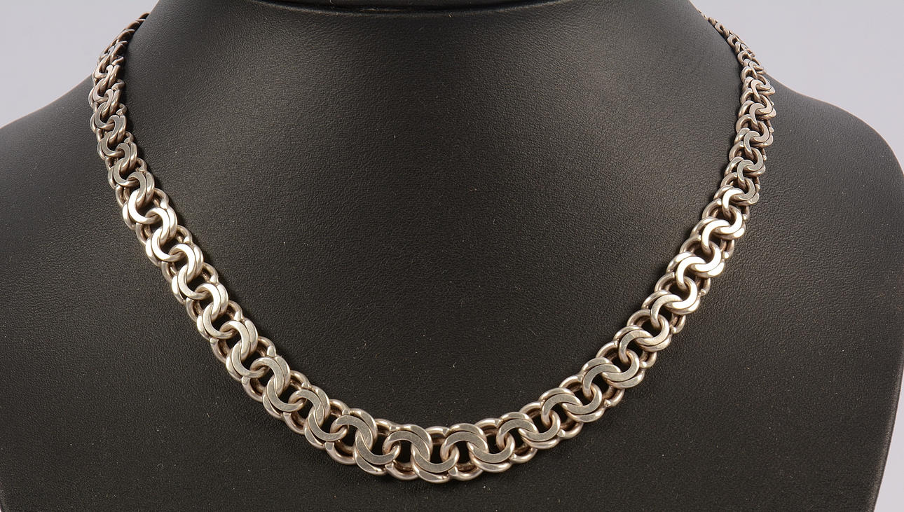 HALSBAND, silver, bismarck.