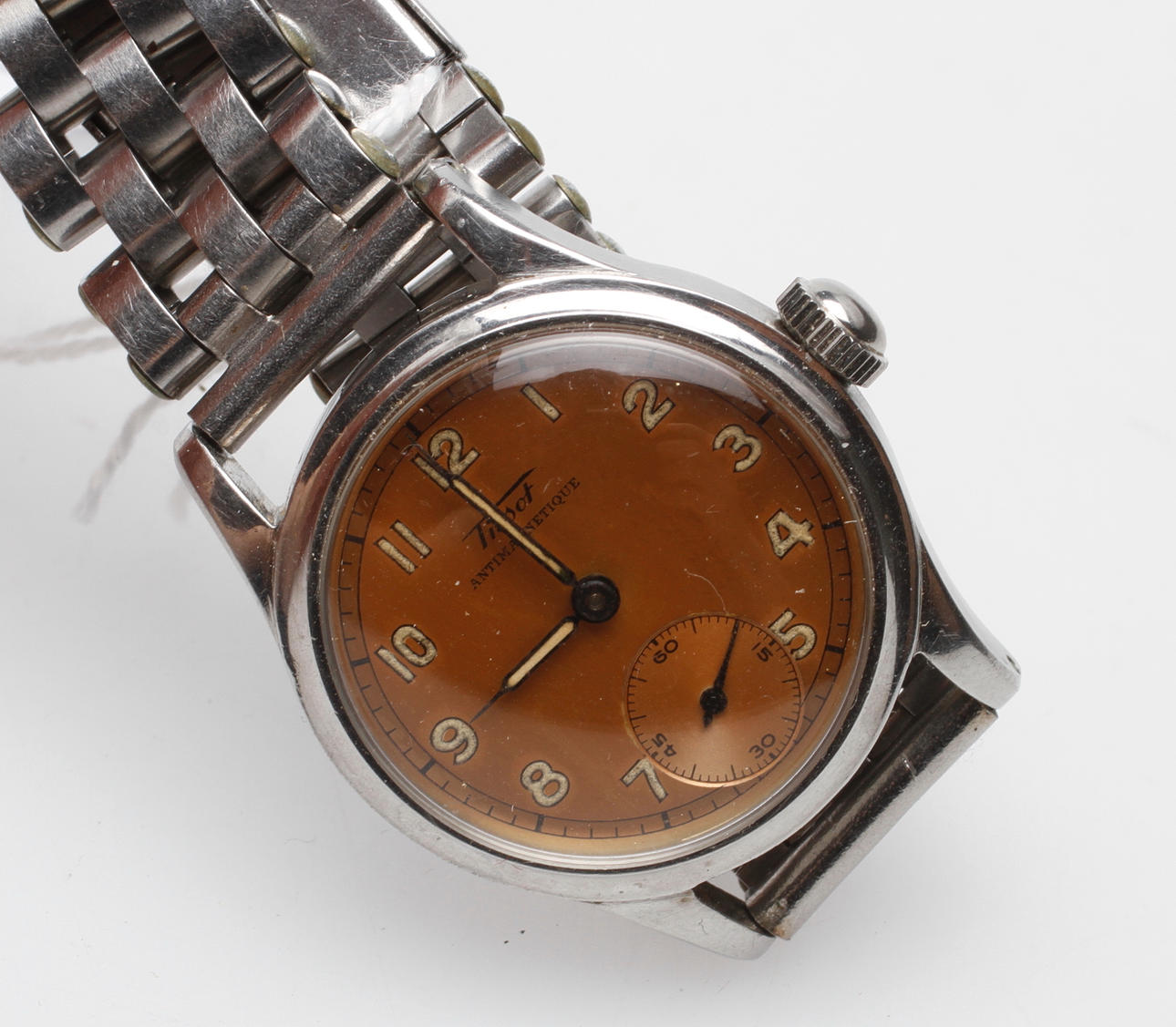 HERRARMBANDSUR, stål, Tissot, Antimagnetique, 1960-tal.