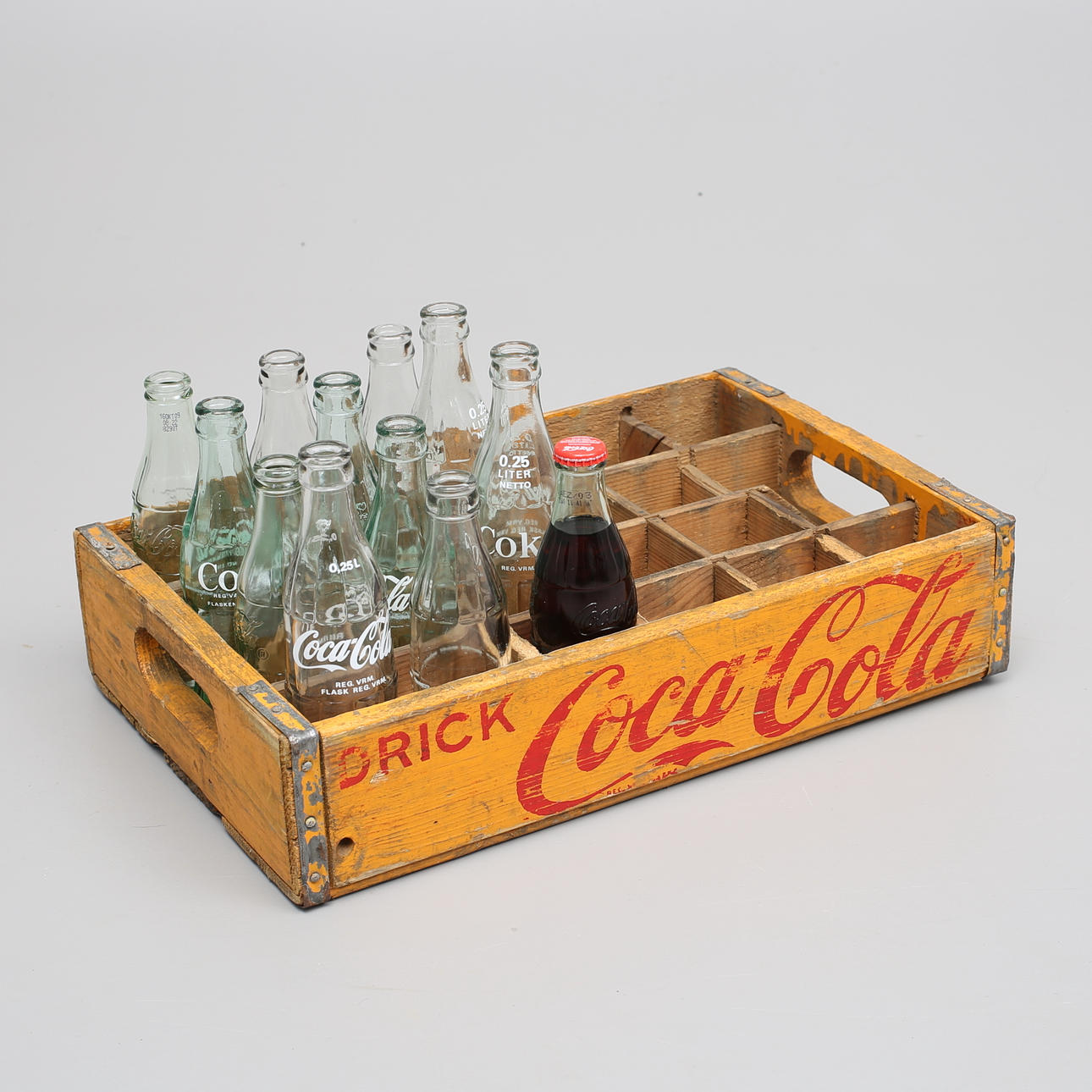 COCA-COLA, selkä, puu, 1950-luku.