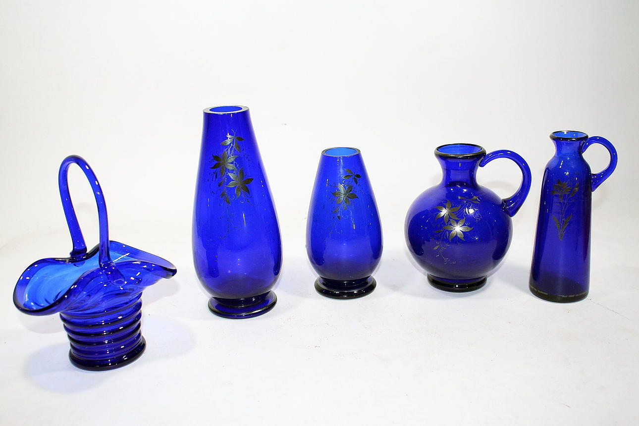 VASER, glas, 5 delar, Eda glasbruk.