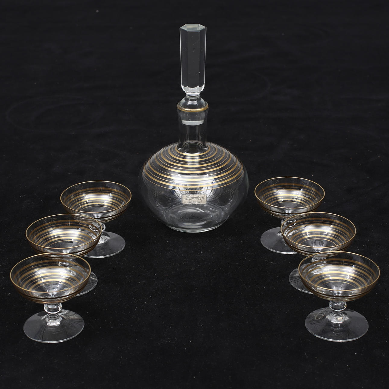 LIKÖRSERVIS, 7 delar, Hovmantorp.