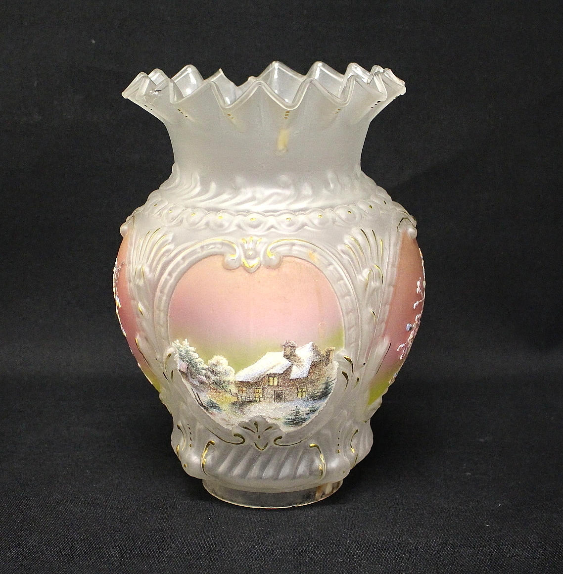 KUPA für Petroleumlampe, Glas.