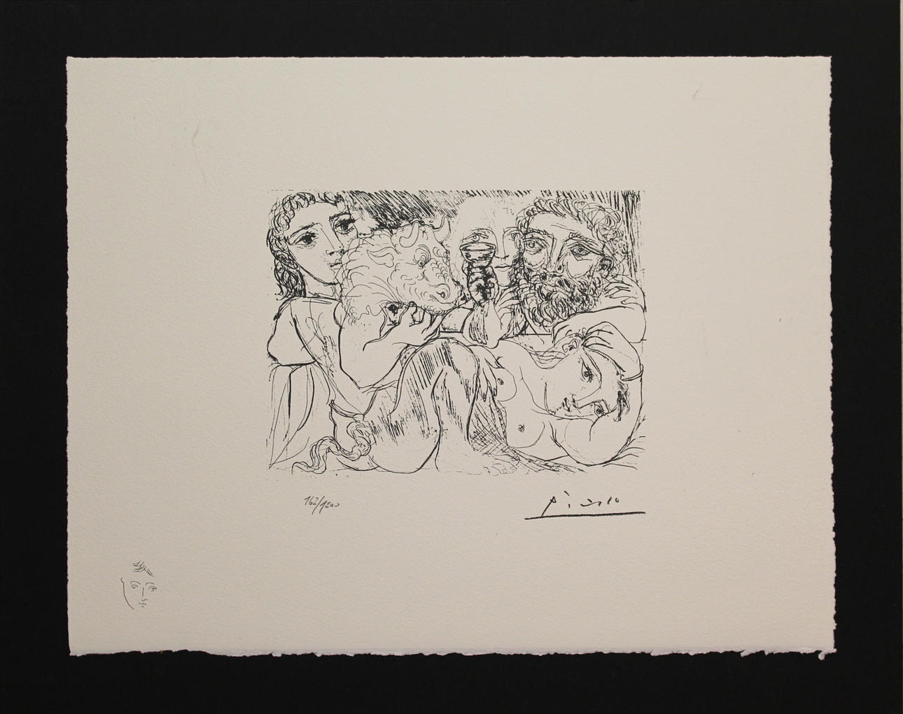 PABLO PICASSO. EFTER. Ur Vollard suite. Litografi. Signerad Picasso i trycket. 162/1200.