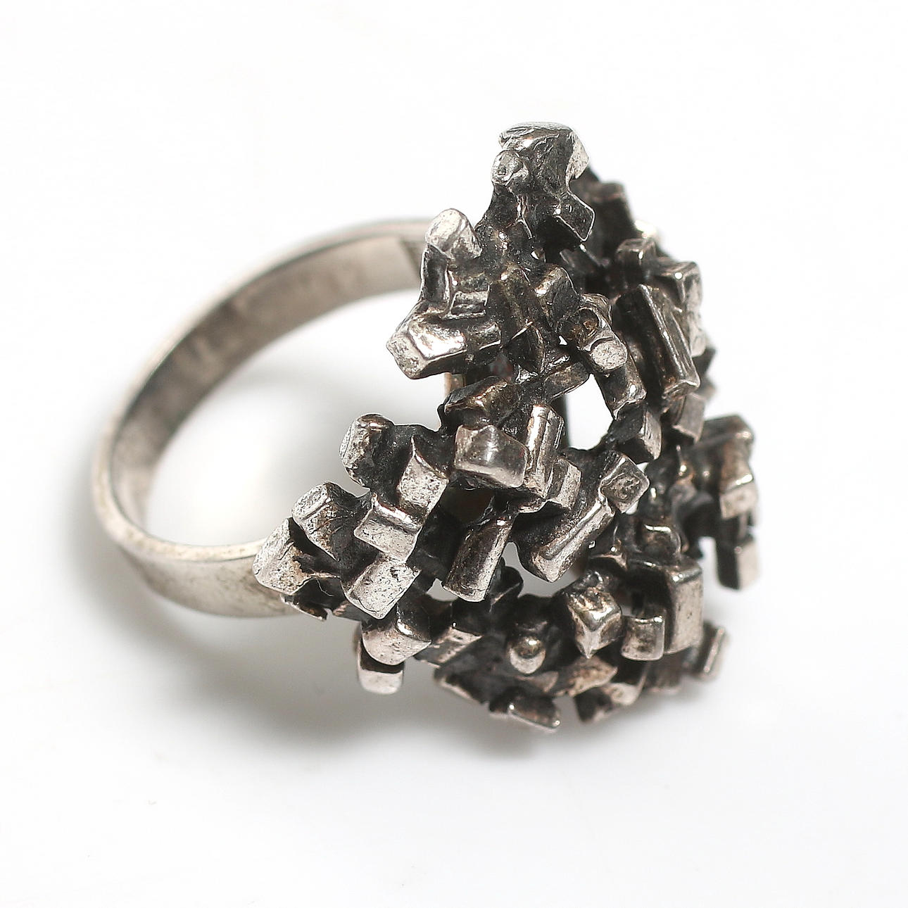 ERIK GRANIT. Ring, 925 sterling silver, Helsingfors, Finland, 1969.
