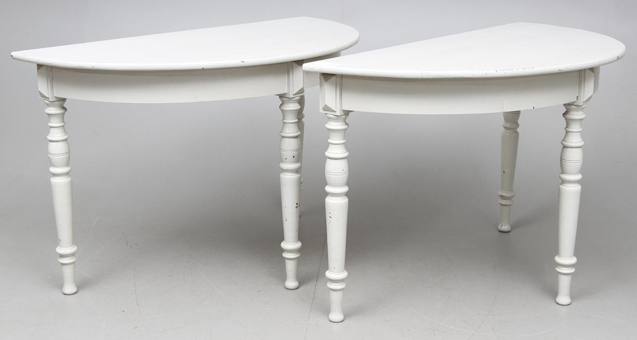 MÅNBORD, ett par, sent 1800-tal.