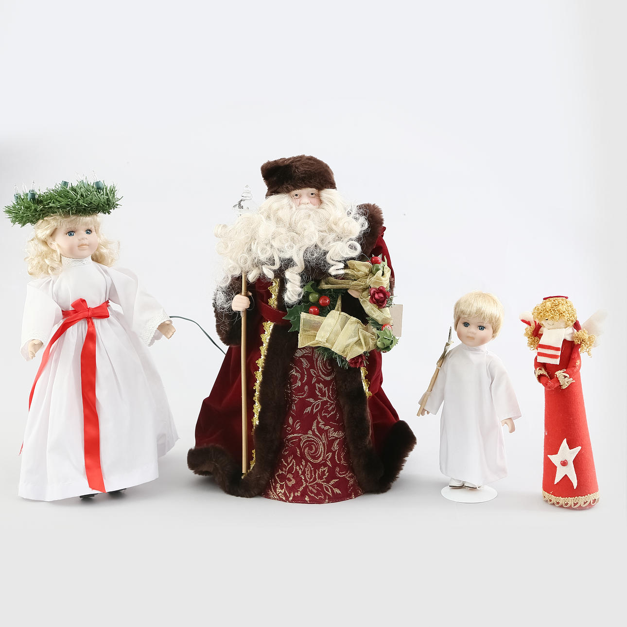 PUPPEN, 5 Stück, darunter "Dornröschen", Franklin Mint.