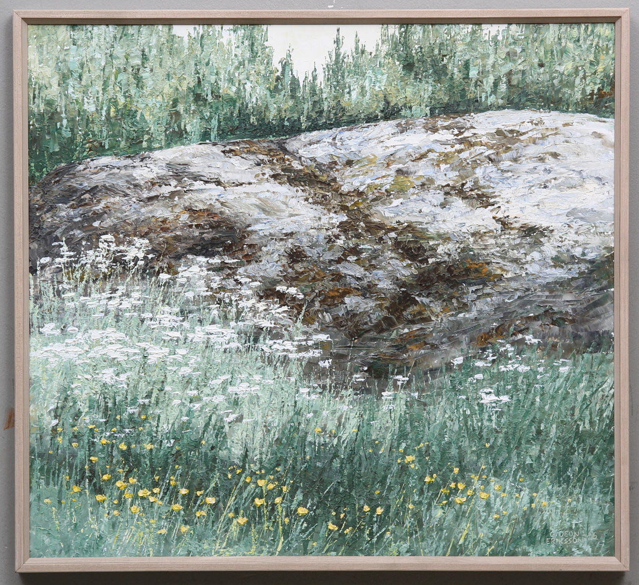 GIDEON ERIKSSON, olja på pannå, signerad och daterad 1986.