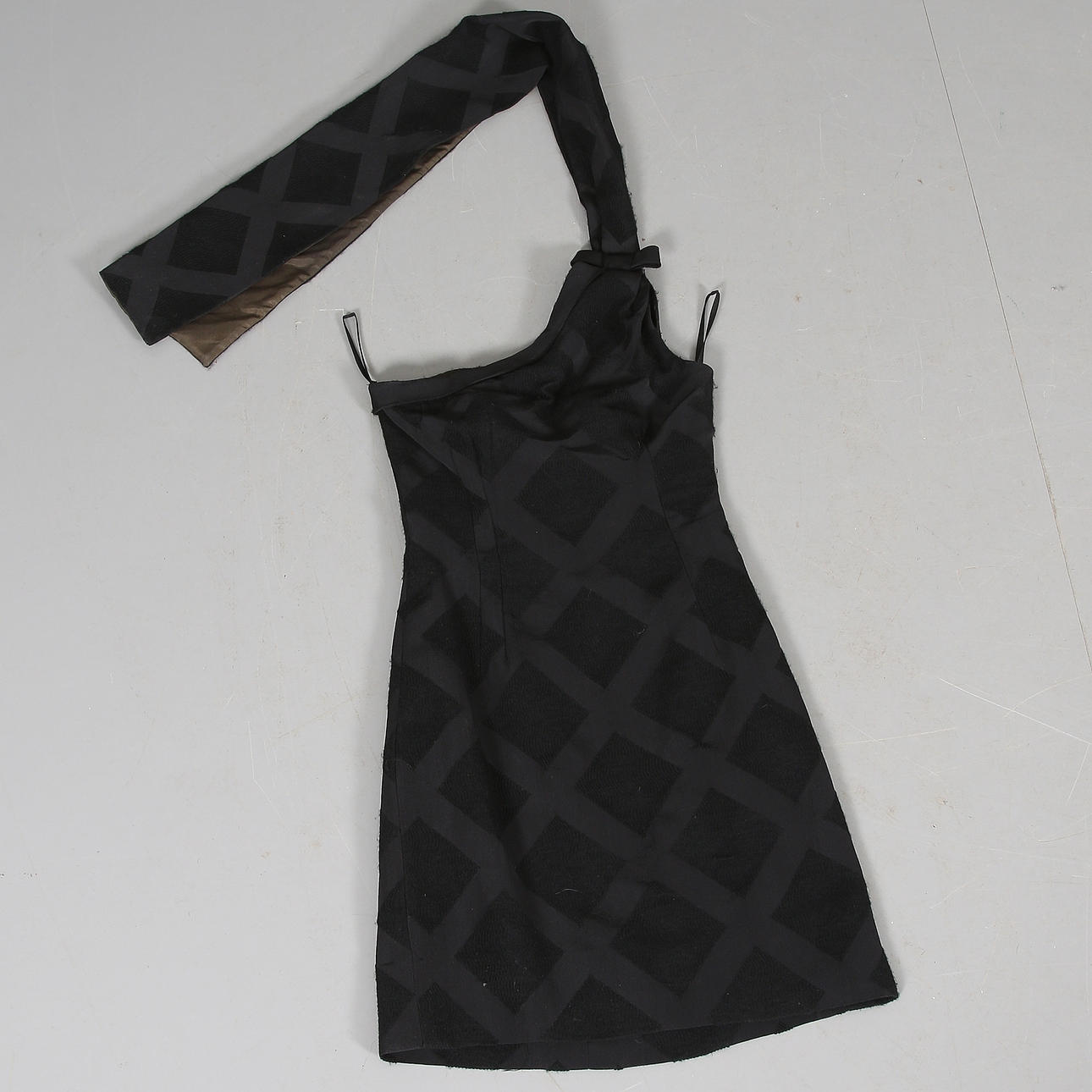 KLÄNNING, ylle, siden, Modefront, Stockholm, 1950/60-tal.