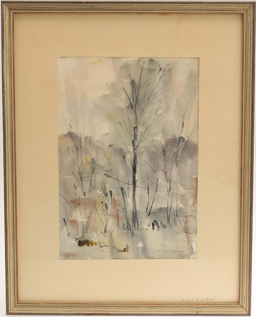 IVAR GUSTAVSSON. Aquarell, signiert.