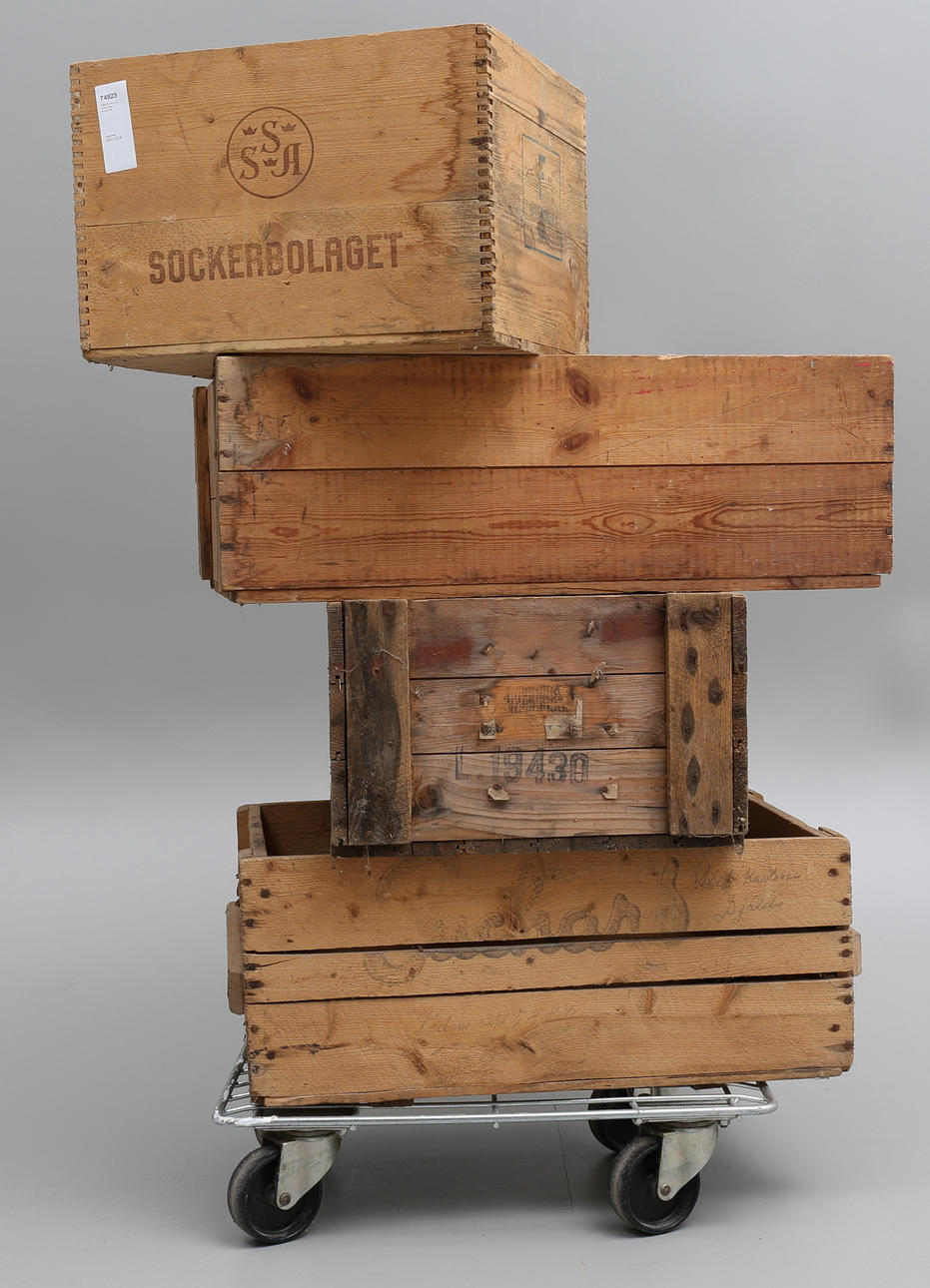 TRÄLÅDOR 4 st, 1900-talets första hälft.