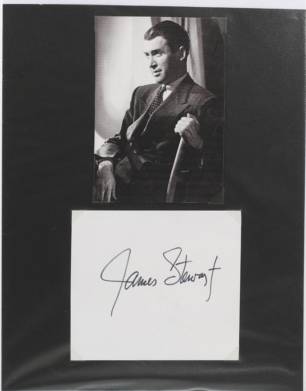 AUTOGRAMM, JAMES STEWART.