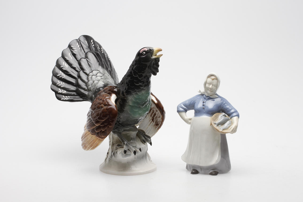 FIGURINER, 2 st, porslin, Tyskland, 1900-tal.