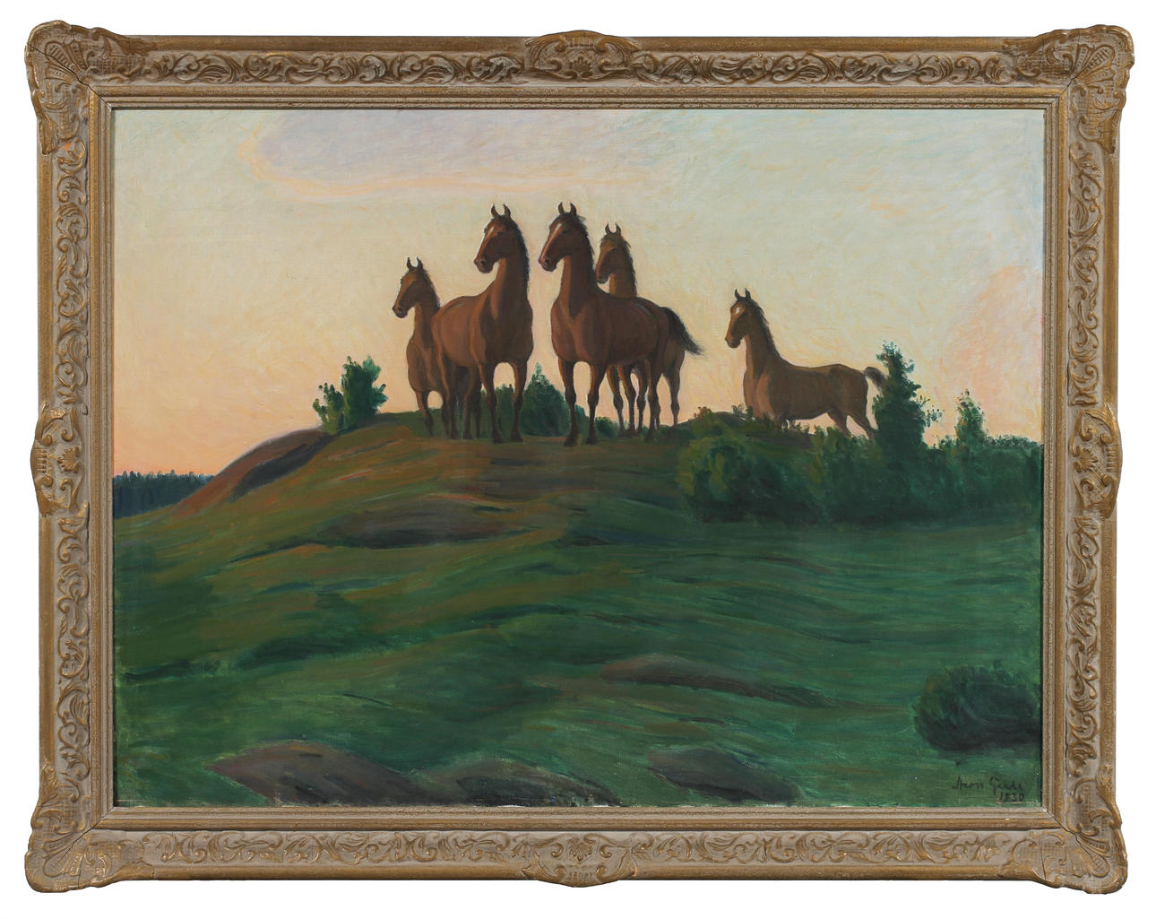 ARON GERLE, olja på duk, sign o dat 1930.