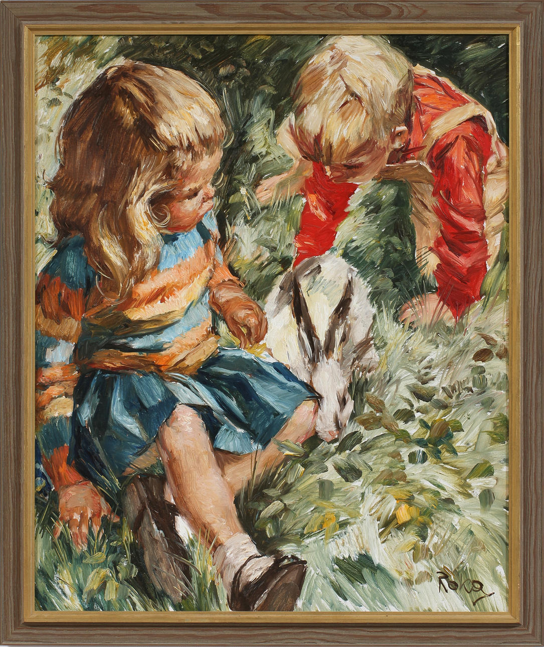 CHARLES ROKA. Olja på duk. Signerad.